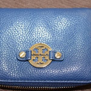 Tory Burch Amanda Zip Coin Case in Royal Blue